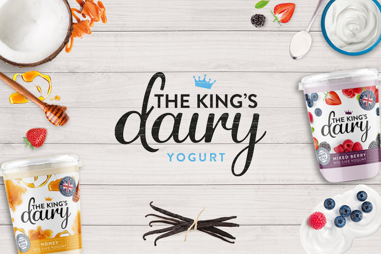 The King's Dairy Yogurt banner